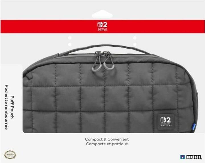 Actual product image HORI NSW2 Tasche gesteppt schwarz offiziell lizenziert (Switch, Switch 2, Switch OLED)