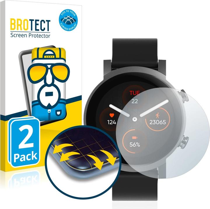 Productafbeelding BROTECT Volledig bedekkende screen protector (TicWatch E3)