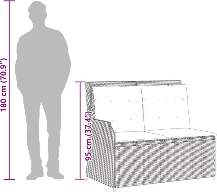 Produktbild vidaXL 10-tlg. Garten-Lounge-Set mit Kissen