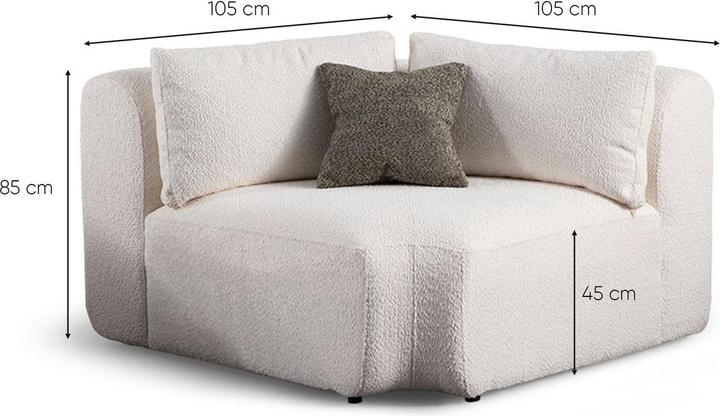 Produktbild Atelier del Sofa Sofia (L1 + C + O1 + 1R) (Ecksofa)