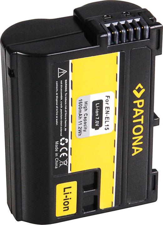 Actual product image Patona Battery f. Nikon EN-EL15 V1 D7000 D800 D800 100% DECODED (Camera battery)
