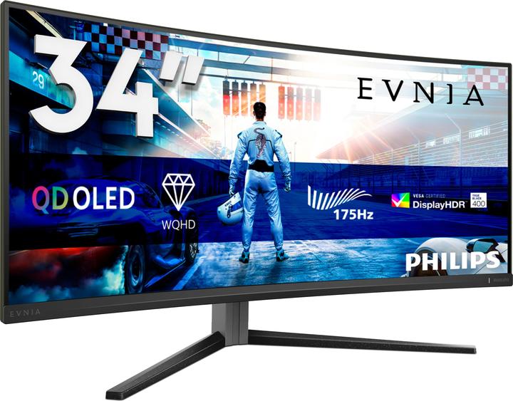 Produktbild Philips 34M2C6500/00  34"-Curved-Gaming Monitor mit QD-OLED-Panel (3440 x 1440 Pixel, 34")