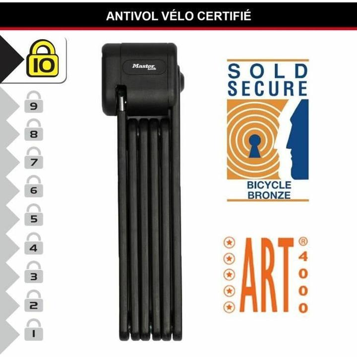 Actual product image Master Lock Folding lock (VdS) with key 8333EURDPRO (95 cm)