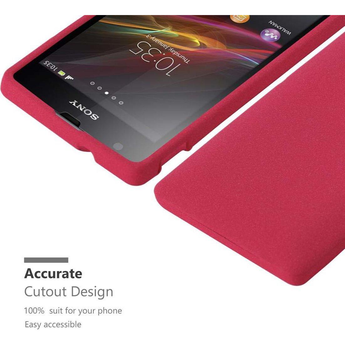 Thumbnail - Cadorabo TPU Frosted Cover (Sony Xperia SP), Smartphone Hülle, Rot
