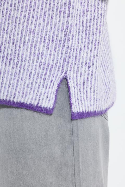 Image du produit Ulla Popken Pull camionneur à manches longues, motif à rayures (58)