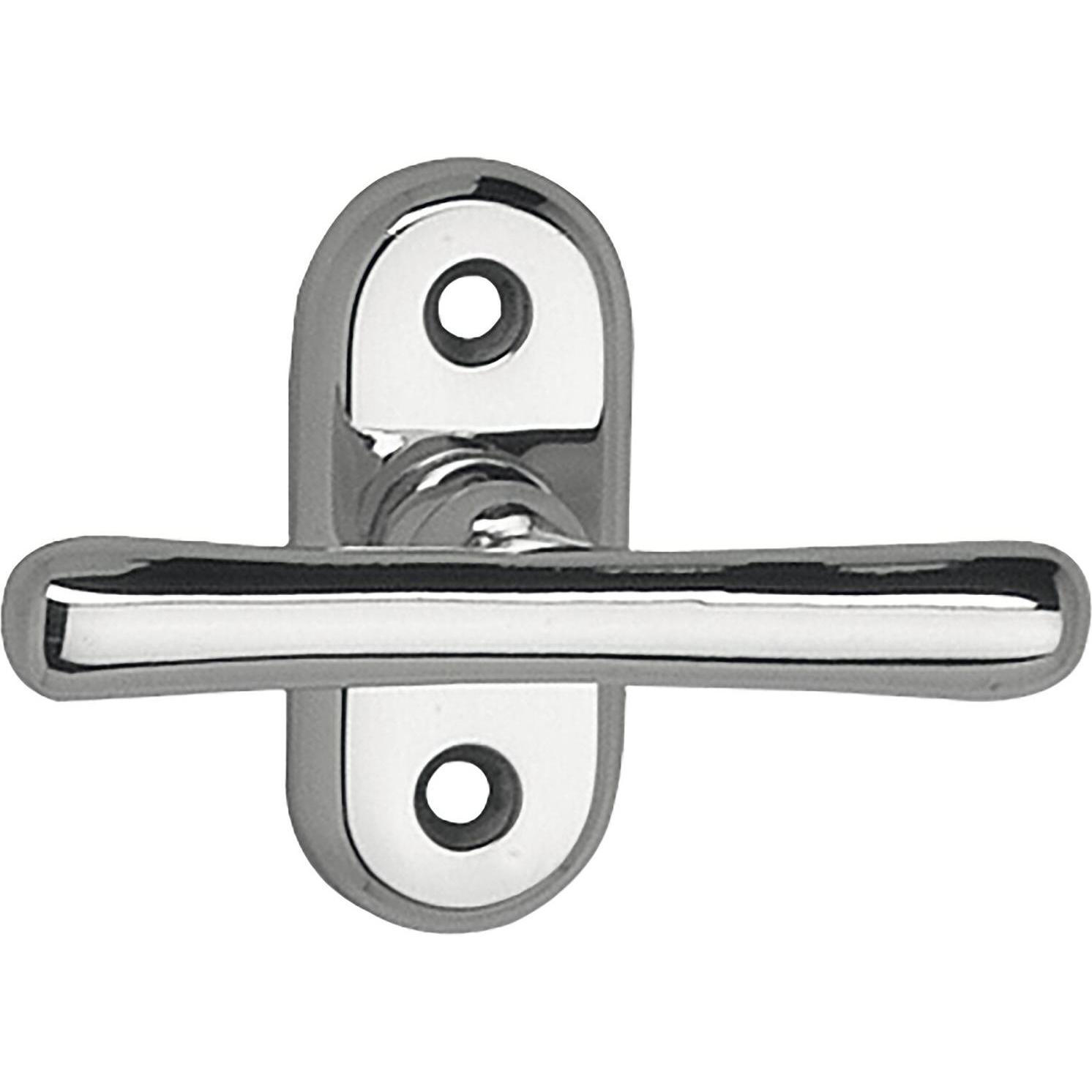 Grundmann, Türgriff + Fenstergriff, Triebolive 526 - VK 7 x 35 mm, Rosette 30 x 69 mm, Alu poliert, 1 Stk (Türgriff)