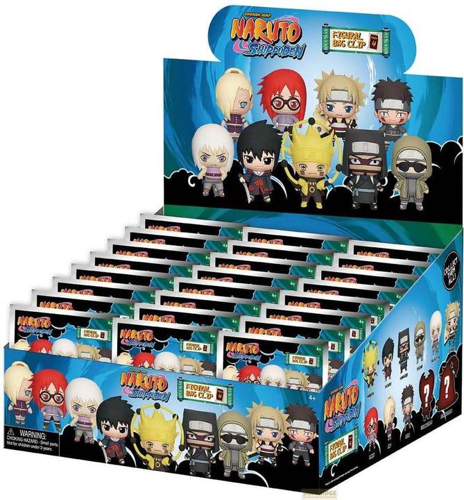 Actual product image Monogram Int. Naruto Shippuden 3D PVC bag tags Series 4 Display (24)