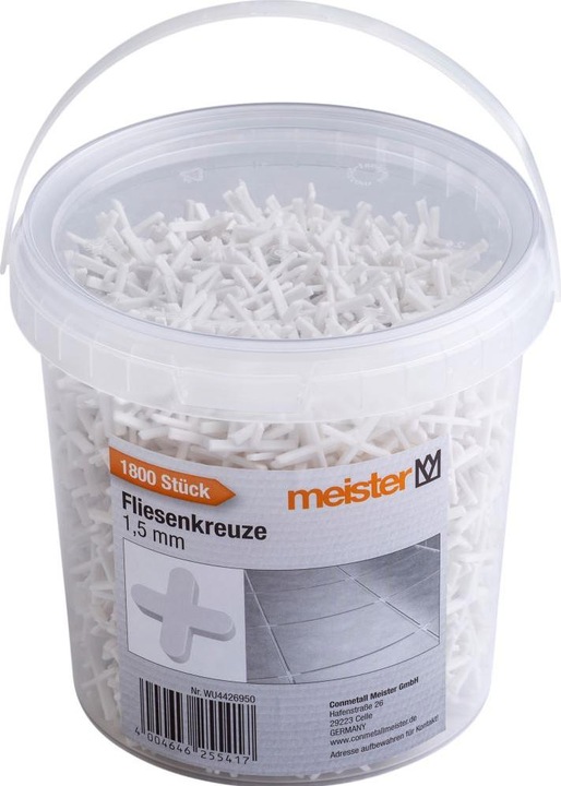 Actual product image Conmetall Meister Tile crosses 1.5 mm 1800 pieces