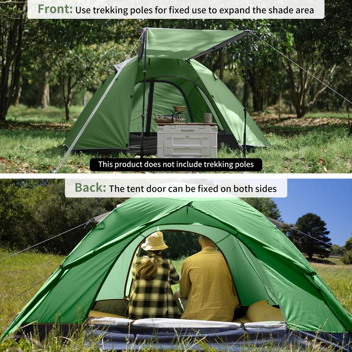 Actual product image Naturehike Namiot P-Series 4 UV NH18Z044-P-Forest Green (3 kg, 4 persons)