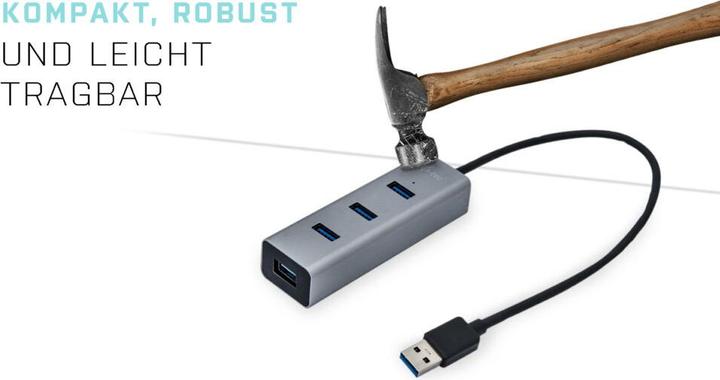 Produktbild i-tec U3HUBMETAL403 (USB-A, 4 Ports)