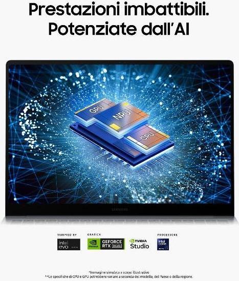 Immagine prodotto Samsung Laptop Galaxy Book4 Ultra Display da (16", 1000 GB, 16 GB, DE, Intel Core Ultra 7 265)