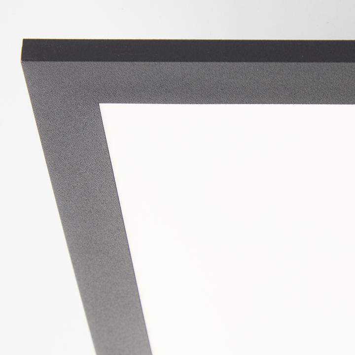 Actual product image Brilliant LED surface-mounted ceiling panel, 120x30 cm, 4600 lm, 4000K, aluminium, black (4600 lm)