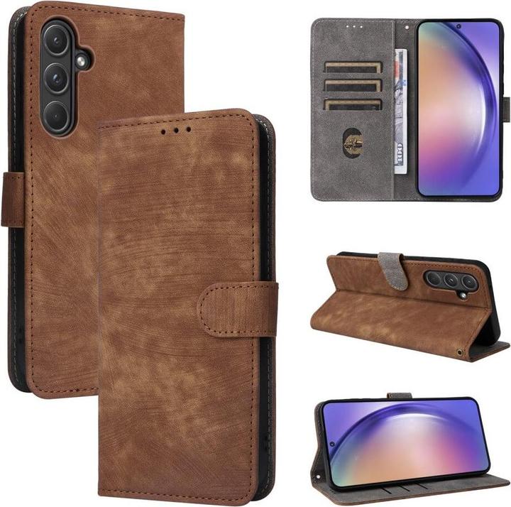 Immagine prodotto Cover-Discount Galaxy A55 - Custodia con blocco RFID marrone (Samsung Galaxy A55)