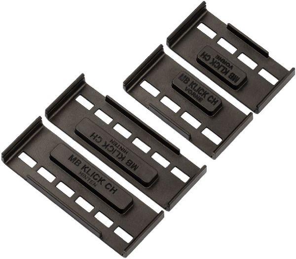 Produktbild MB KLICK Rahmenlose Kennzeichenhalter schwarz (Front + Heck, Langformat)