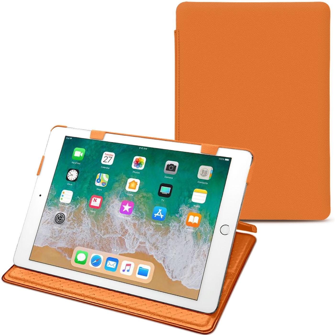 Noreve Lederschutzhülle horizontal (iPad 9.7), Tablet Hülle, Orange