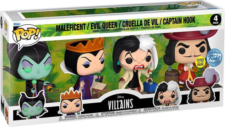 Produktbild Funko Disney Villains POP! Movies Vinyl Figuren 4er-Pack Villains (GW)(EMEA) 9 cm