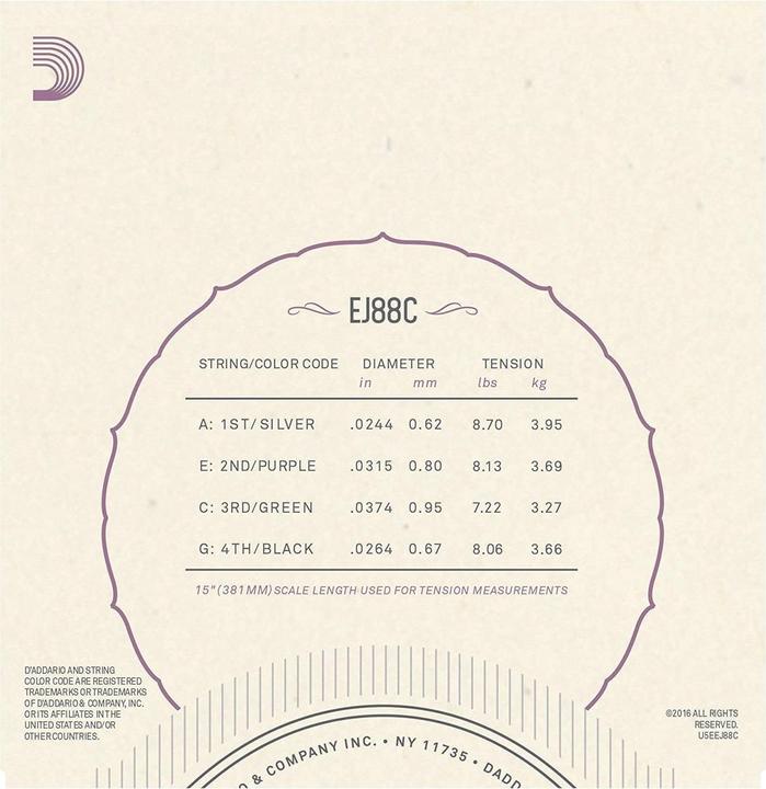 Produktbild D'Addario EJ88C (Konzert)