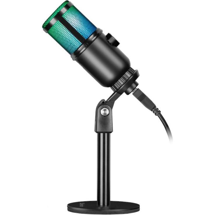Defender GLOW GMC 400 Kabelgebundenes Mikrofon mit Stativ STREAM RGB USB Streaming, Mikrofon