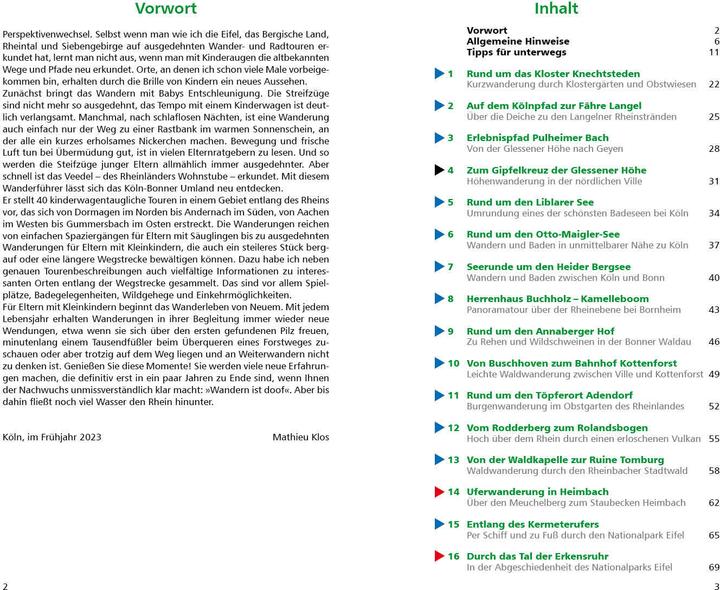 Valeurs nutritives et ingrédients Wandern mit dem Kinderwagen Köln - Bonn (Allemand, Mathieu Klos, 2023)