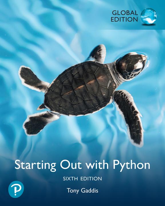 Produktbild Starting Out with Python, Global Edition (Englisch, Tony Gaddis, 2024)