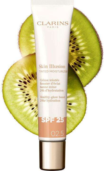 Immagine prodotto Clarins Skin Illusion - Getönte Feuchtigkeitscreme Spf25 02.5 (Crema solare viso, SPF 25, 40 ml)