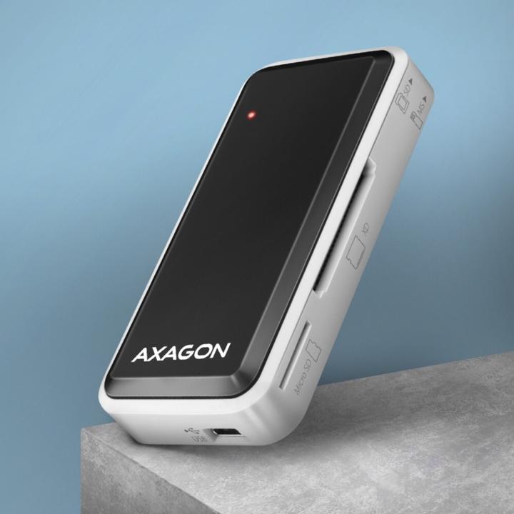 Actual product image Axagon CRE-X1 - CF - CF Type II - MMC - MMC Mobile - MMCmicro - MS Duo - MS PRO - Memory (USB 2.0)