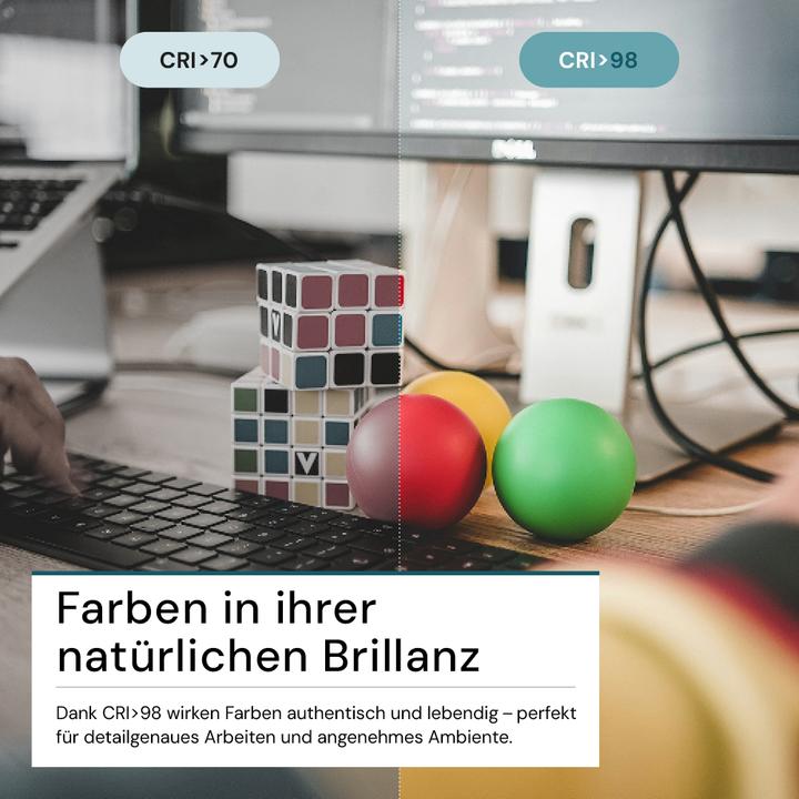 Actual product image Luxula LED Büro-Stehleuchte, Up/Down, schwarz (7000 lm)