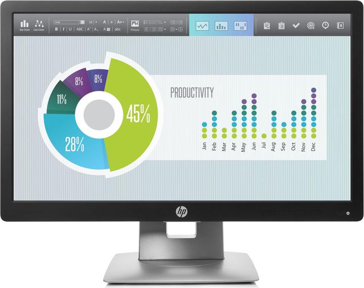 HP Elite E202 (1600 x 900 pixels, 20")
