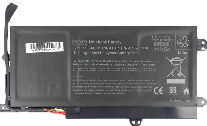 XCell Akku passend für HP Stream 11, Li-Polymer, 11,4V, 3700mAh, 42,2Wh, built-in ohne Werkzeug (3700 mAh)