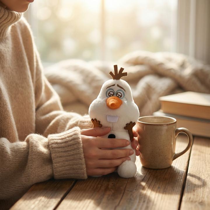 Actual product image Disney Olaf plush key ring Uruuru