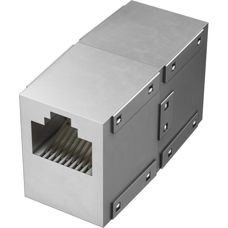 Hama Netzwerkadapter, CAT-6, 1 Gbit/s (RJ45, RJ45 (1x)), Netzwerkadapter, Silber