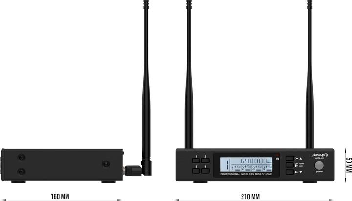 Immagine prodotto Audibax Microfono lavalier wireless 4 canali UHF con connettore mini-XLR