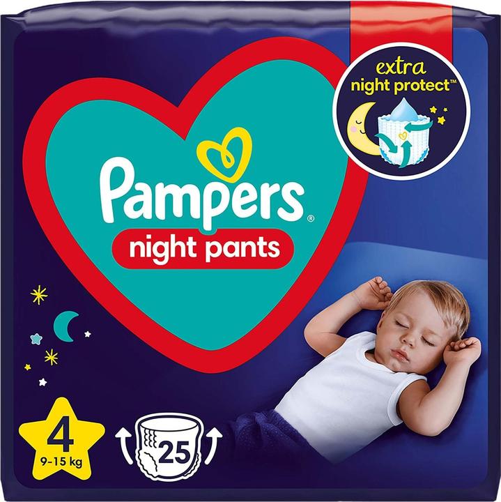Actual product image Pampers Night nappy trousers (Size 4, Pack, 25 pcs.)