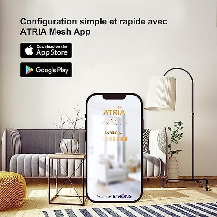 Actual product image Strong Atria Wi-Fi Mesh Home Kit 1200v2 (867 Mbit/s, 300 Mbit/s)