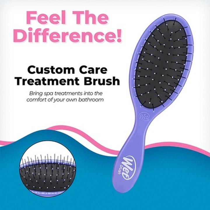 Actual product image Wet Brush Custom Care Thin Hair Detangler Purple - Hairbrush -