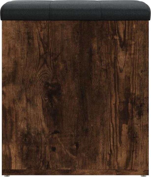 Actual product image vidaXL Bench with storage space smoked oak 42x42x45 cm (42 cm)