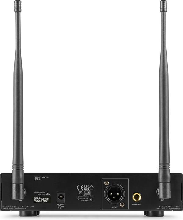 Actual product image Power Dynamics PD210 UHF microfoonsysteem met draadloze handmicrofoon - 160 kanalen -