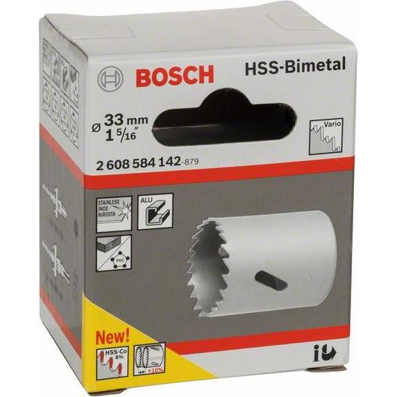 Thumbnail - Bosch Professional Zubehör, Lochsäge, Lochsäge HSS-Bimetall für Standardadapter, 33 mm, 1 5/16-Zoll (33 Millimeter)
