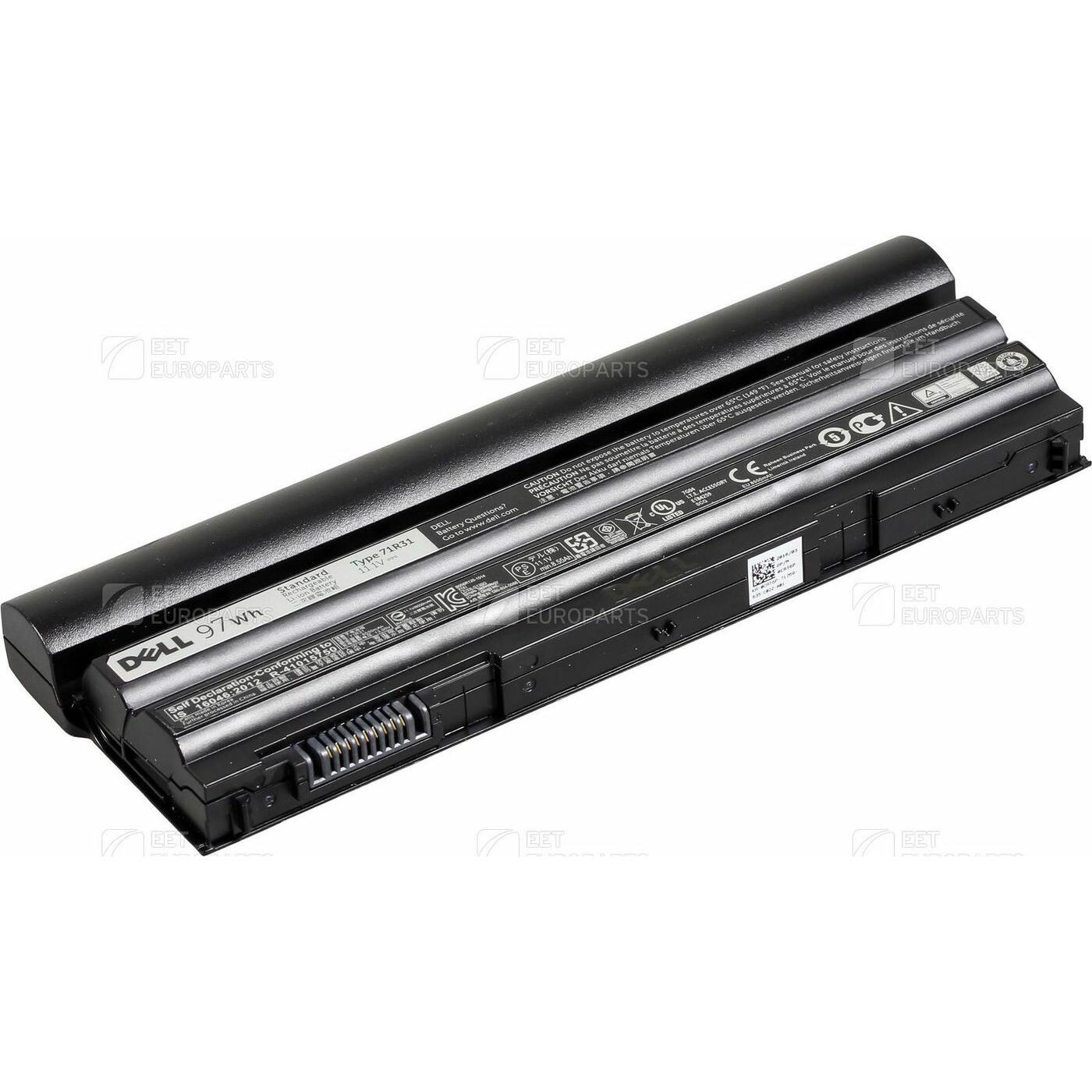 Dell NY38W (9 Zellen), Notebook Akku, Schwarz