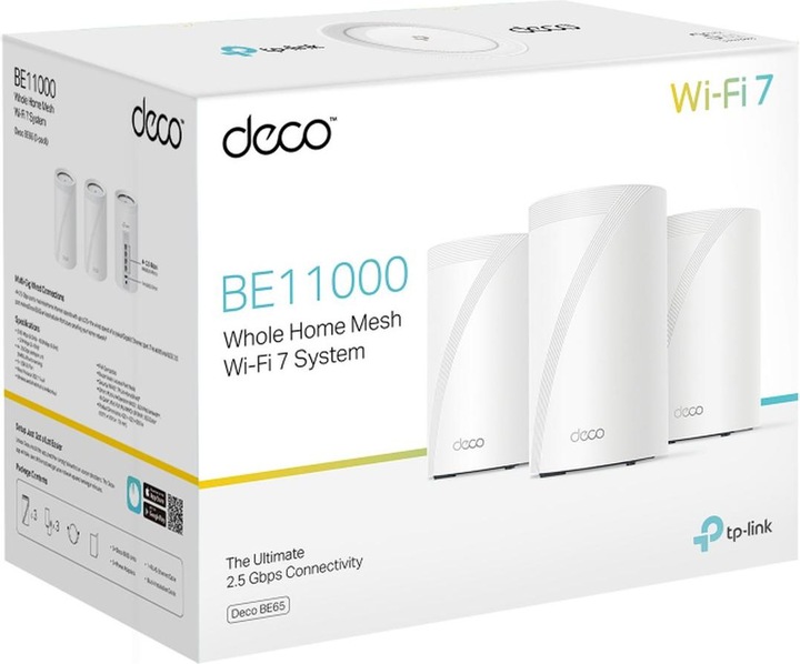 Immagine prodotto TP-Link Sistema a rete Deco BE65 Set di 3