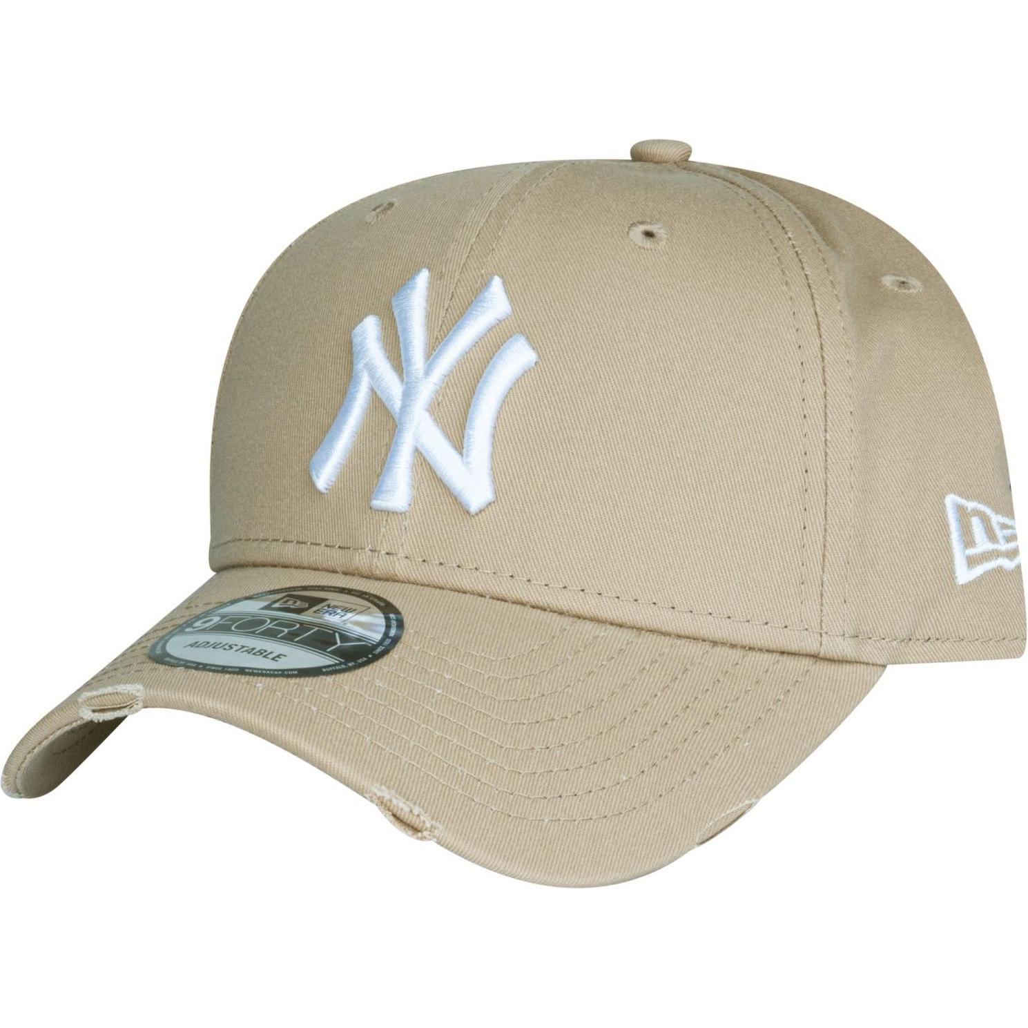 New Era, Herren, Cap, 9Forty Strapback Cap - Distressed Ny Yankees Camel, Beige