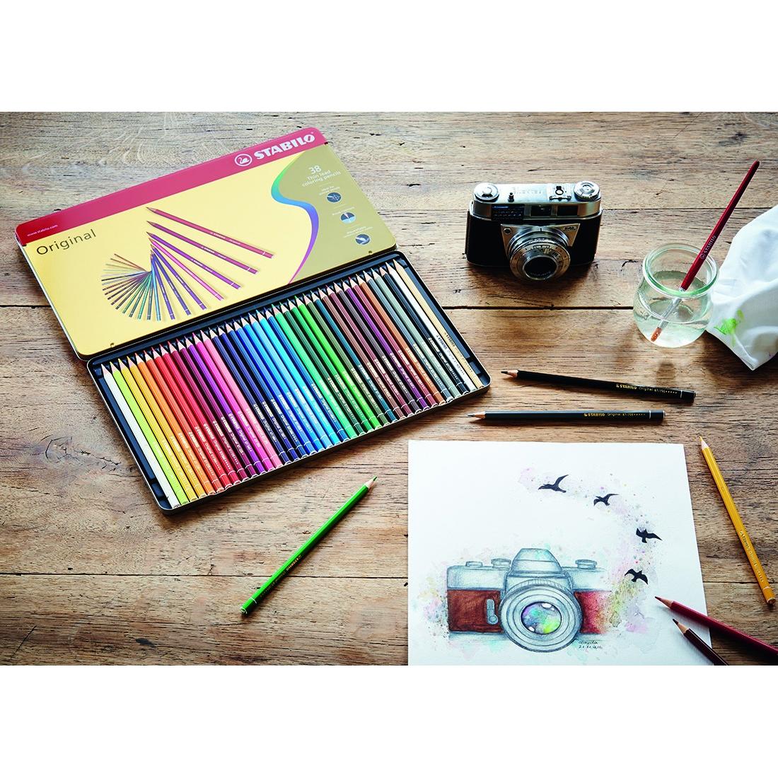 Thumbnail - STABILO, Malstifte, Original ARTY Farbstift, 12er Etui (Mehrfarbig, 12 x)