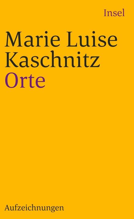 Produktbild Orte (Deutsch, Marie Luise Kaschnitz, 1991)