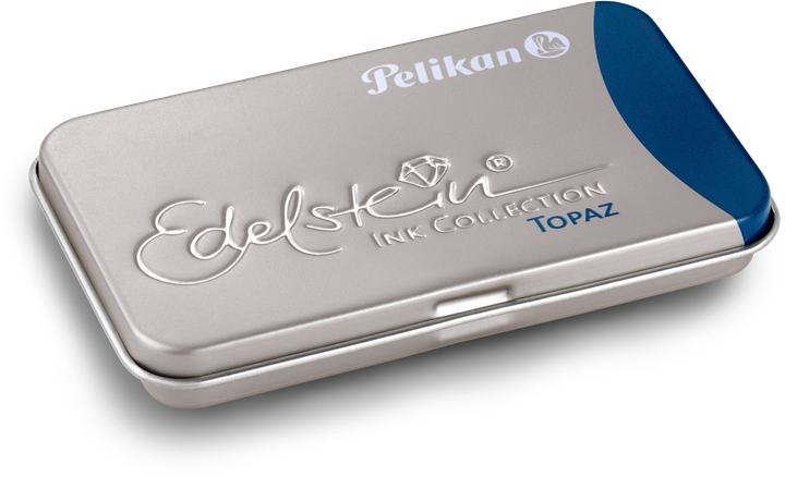 Actual product image Pelikan Large capacity cartridges gemstone Topaz (6 pcs., Blue)