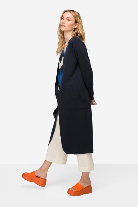 Immagine prodotto Laurasøn Sweat-Cardigan, Straight Fit, offene Jacke, sichtbare Nähte (L)