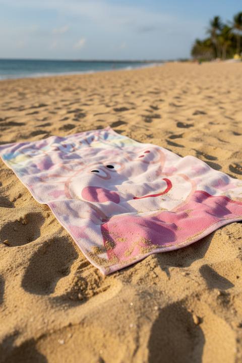 Actual product image Peppa Pig Strandbadetuch Hellrosa 70 X 140 Cm (140 x 70 cm)
