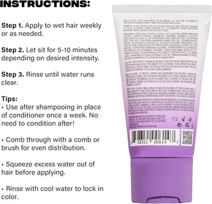 Immagine prodotto Good Dye Young Maschera e balsamo per il deposito del colore