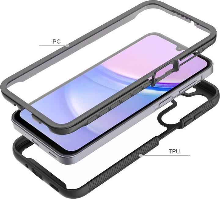 Actual product image Tech-Protect Defense360 Case for Samsung Galaxy A16 4G / 5G - Black (Samsung Galaxy A16 5G)