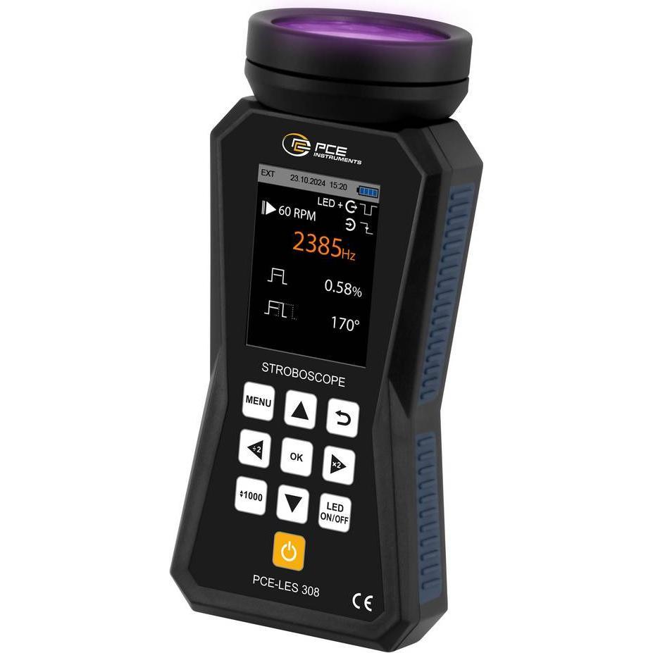 PCE Instruments PCE-LES 308UV-385 LED-Stroboskop Anzahl LEDs (Details):8 St. S (LED), Faro, Nero