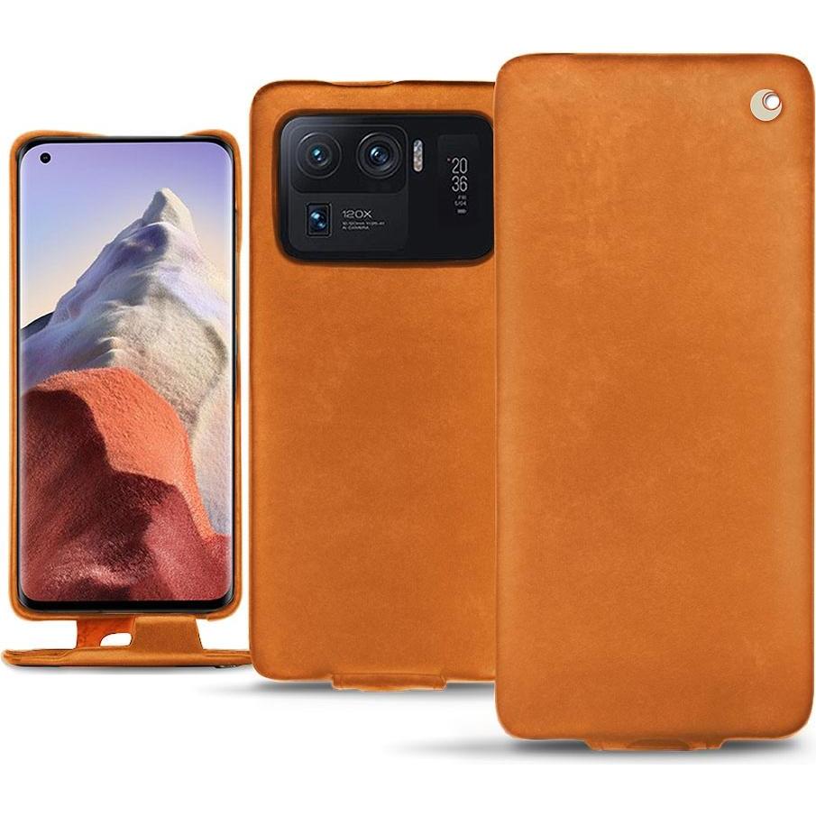Thumbnail - Noreve Lederschutzhülle vertikal (Xiaomi Mi 11 Ultra), Smartphone Hülle, Orange